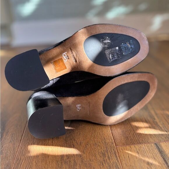 New Triver Flight Idylle Chaussures Black Suede Heeled Ankle Bootie - Picture 7 of 9